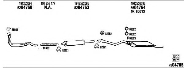 WALKER VW36024A Exhaust System